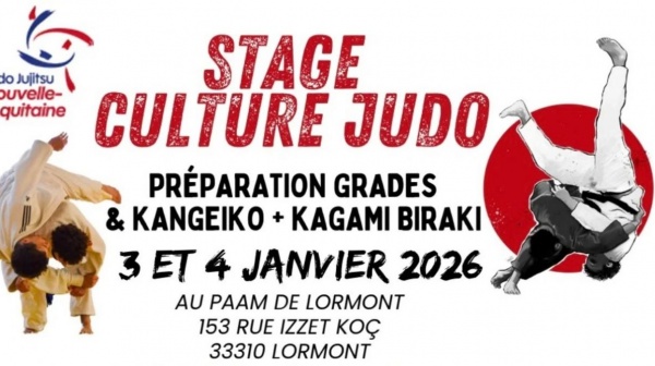 STAGE CULTURE JUDO JANVIER 2026